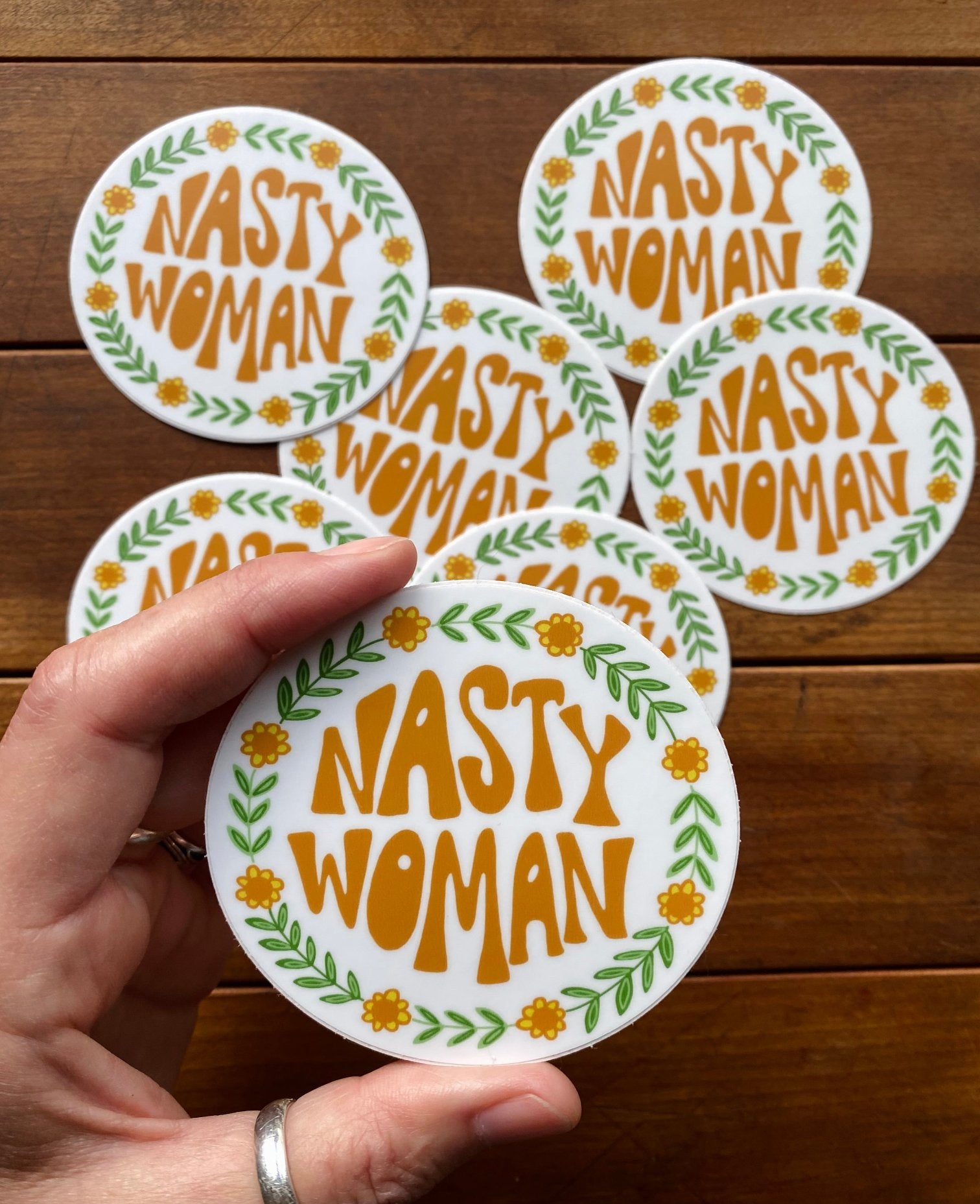 3" Vinyl Sticker - Nasty Woman