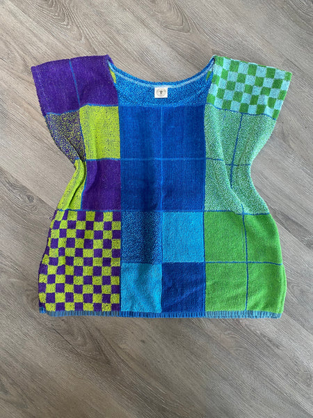 Terry Top (checkers blue/green) - size S/M