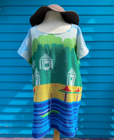 Terry Swim Cover-up (beach scene)