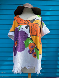 Terry Swim Cover-up (fringed butterfly)