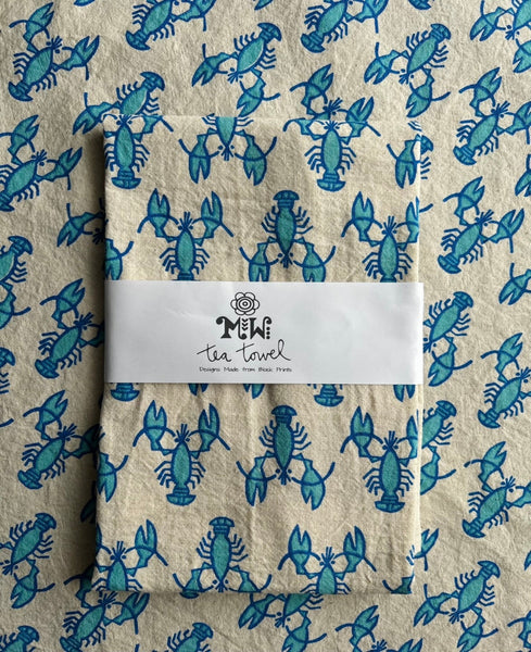 Tea Towel - Blue Lobsters