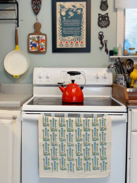 Tea Towel - Birds & Stems