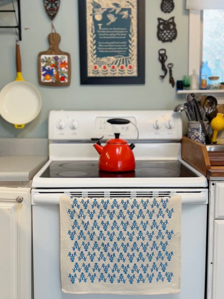 Tea Towel - Blue Lobsters