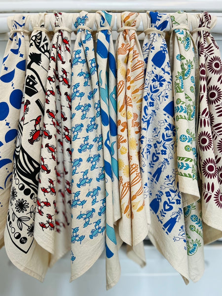 Tea Towel - Blue Lobsters