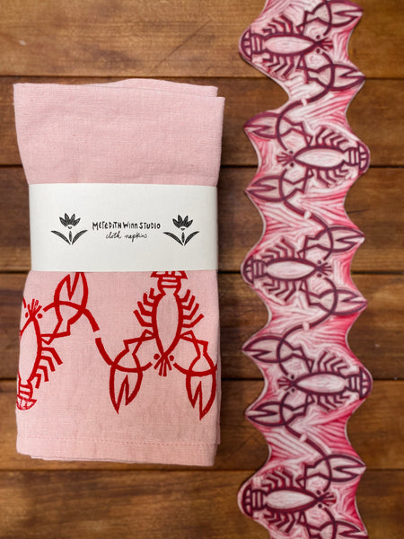 Linen Cloth Napkins (two different designs)