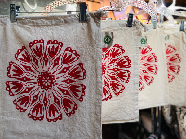 project bags - floral folk (set of two)