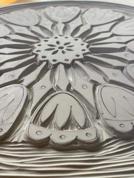 Cloth Dish Cover - Tulip (extra large 13")