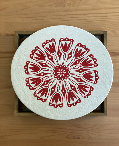 Cloth Dish Cover - Tulip (extra large 13")