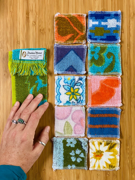 reusable terry face pads - set of 10 w/delicates bag