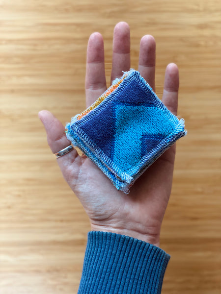 reusable terry face pads - set of 10 w/delicates bag