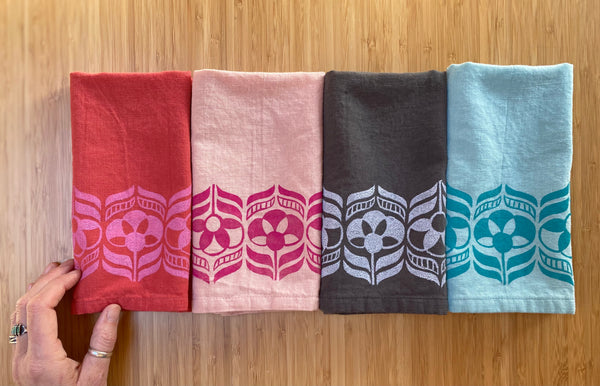 Linen Cloth Napkins (two different designs)