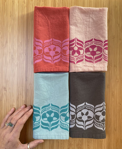 Linen Cloth Napkins (two different designs)